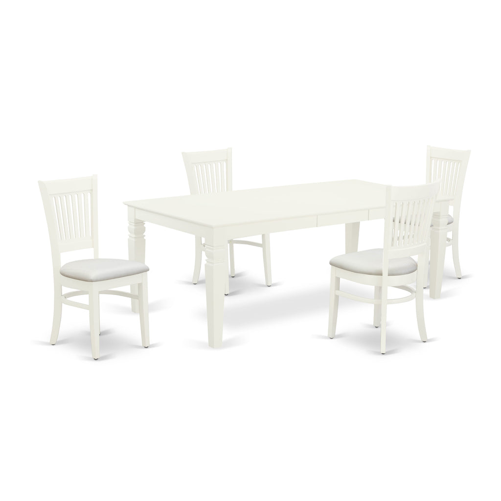 Elegant LGVA5-WII-0 Dining Set with Expansive Table & Comfy Chairs, Perfect for Extended Gatherings