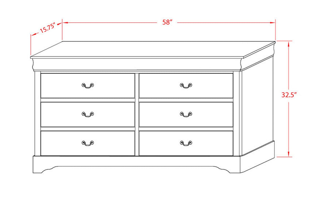 LP04-CBB396 Glamorous Metallic Gold Queen Bedroom Ensemble with Bed, Mirror-Decked Dresser & More