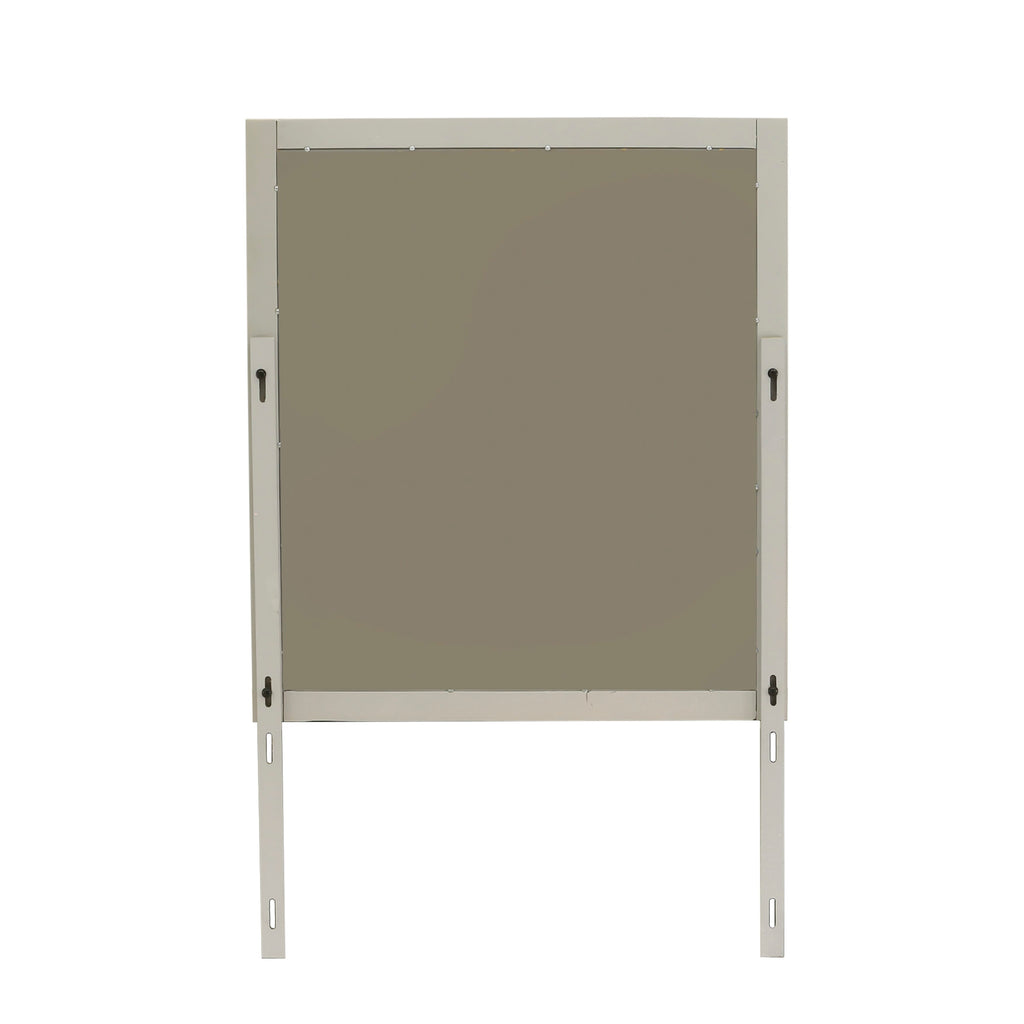 LP2-0R Elegant Walnut Finish Louis Philippe Style Mirror and Dresser Combination