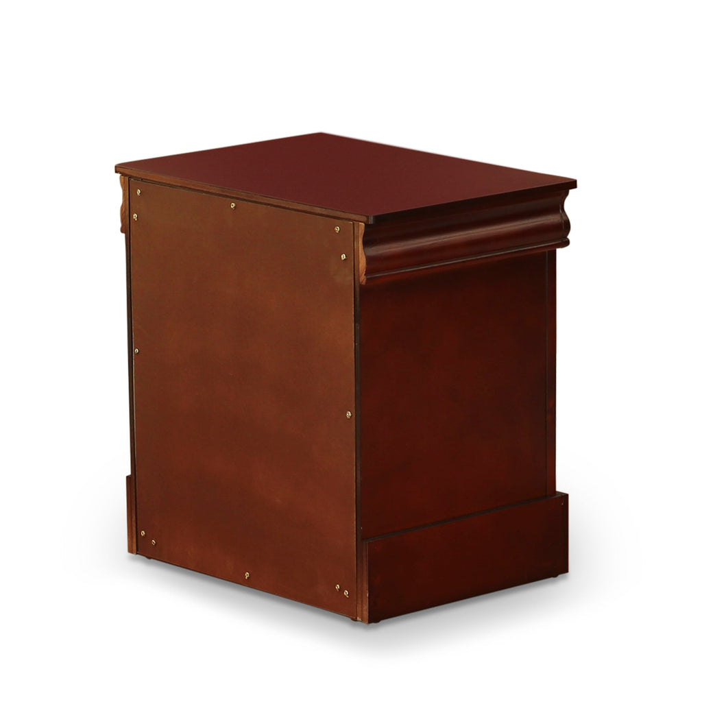LP03-7903BJ Elegant Walnut Queen Bedroom Suite Including Bed & Nightstands Trio