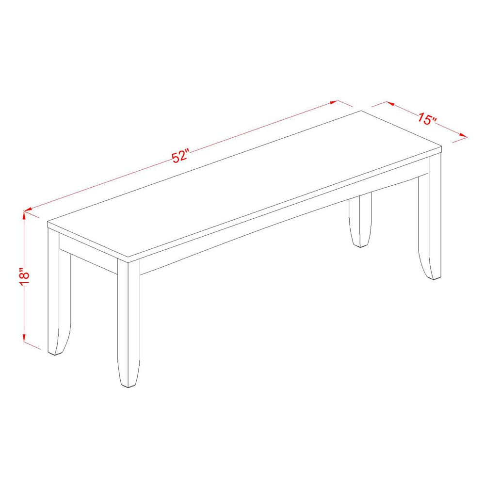 LYPF6-HFL-J 7-Piece Dining Ensemble Featuring Rectangular Table, Leaf Add-On, 4 Upholstered Chairs & Bench