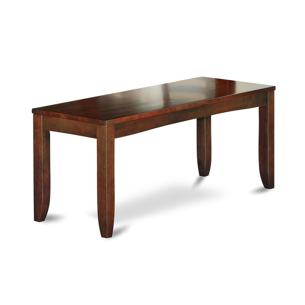 Espresso Dining Set LYFD6-4BO-9D Rectangular Table, 4 Chairs & Bench, with Butterfly Leaf, 6 piece Set