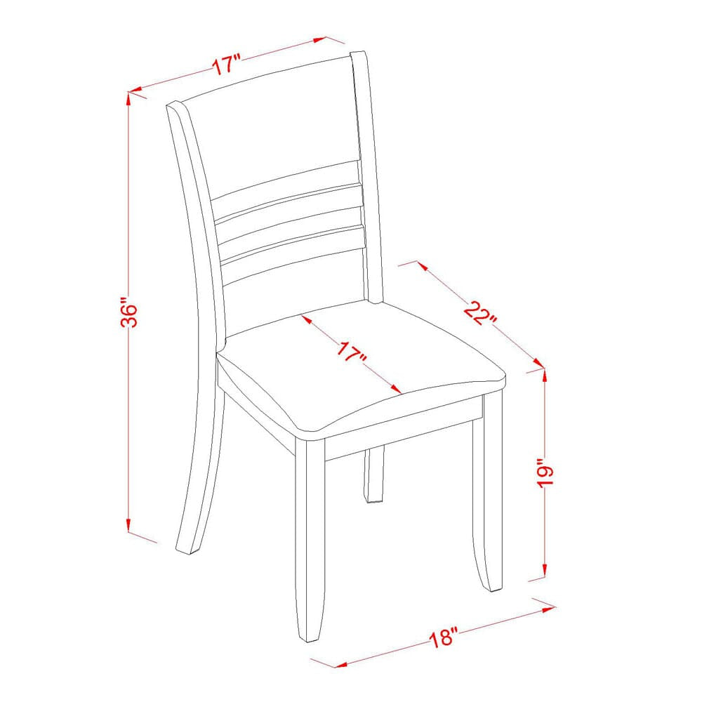 PFLY5-XDV-G1 5-Piece Cappuccino Dining Ensemble Square Expanding Table & 4 Faux Leather Chairs