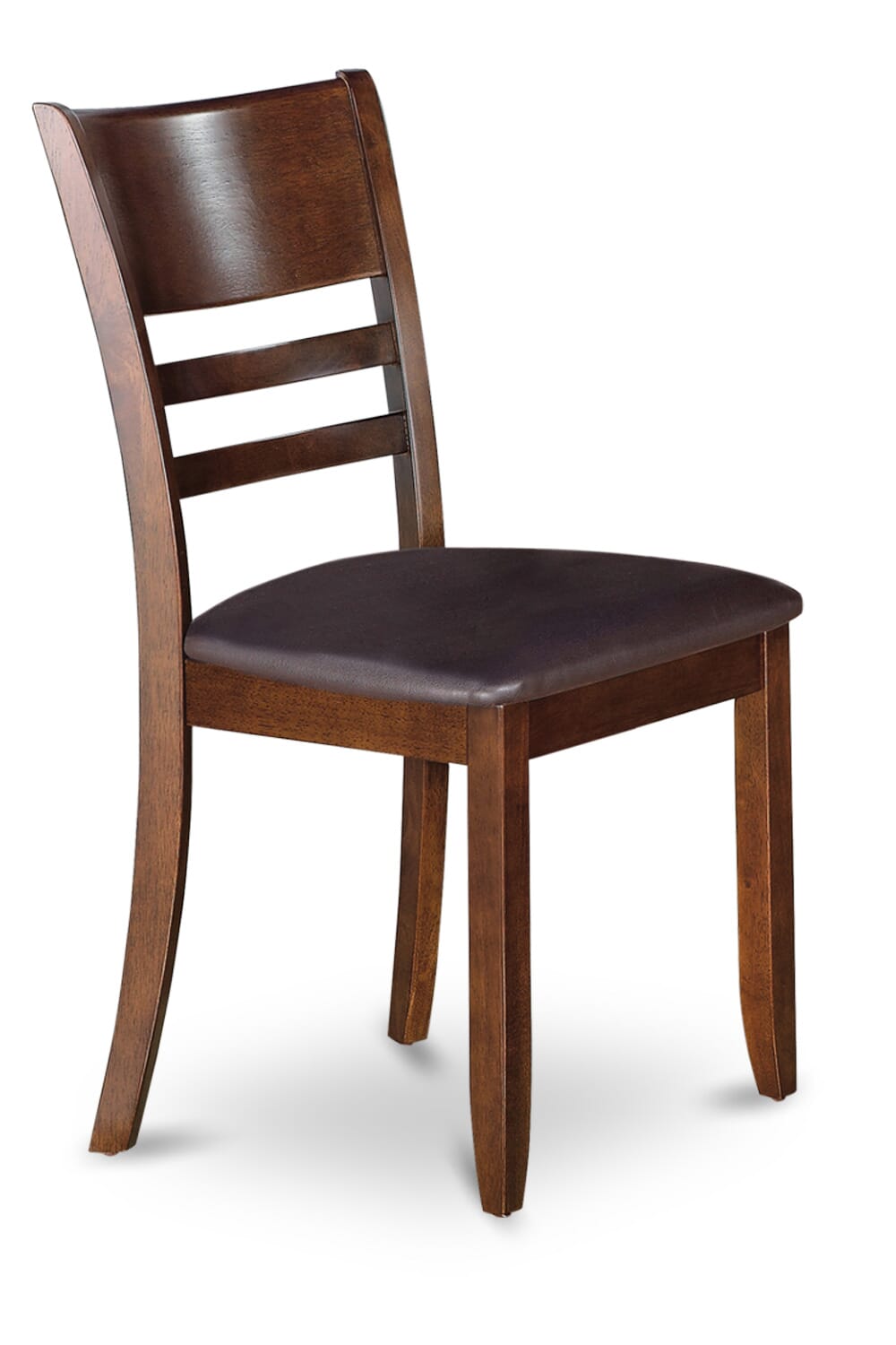 LYFD7-AYX-RU Stylish 7 Piece Dining Set with Leather Chairs and Expandable Table, Warm Espresso Finish