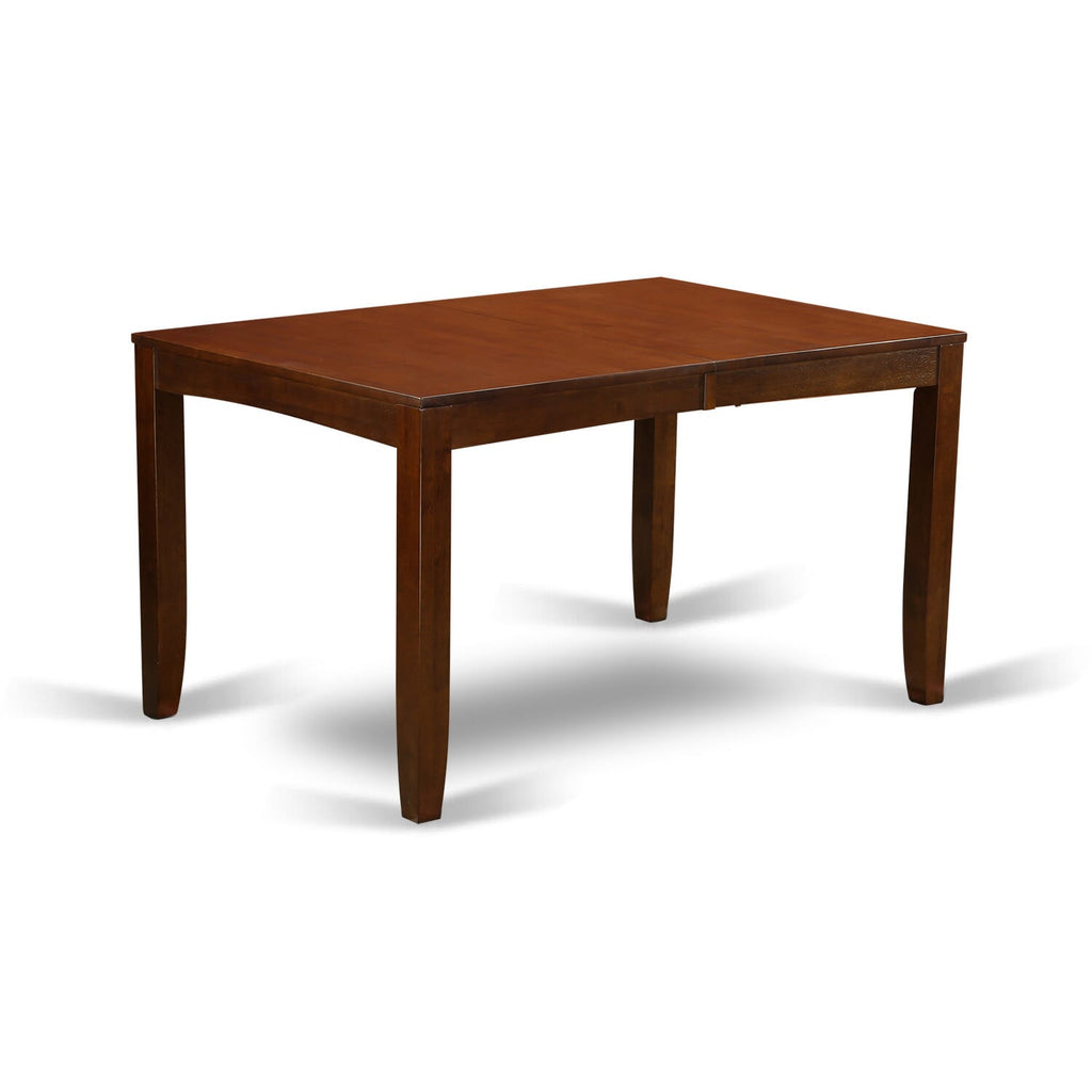 LYFD7-0N2-I 7 Piece Dining Ensemble with Expanding Rectangular Table & Six Chairs, Rich Espresso