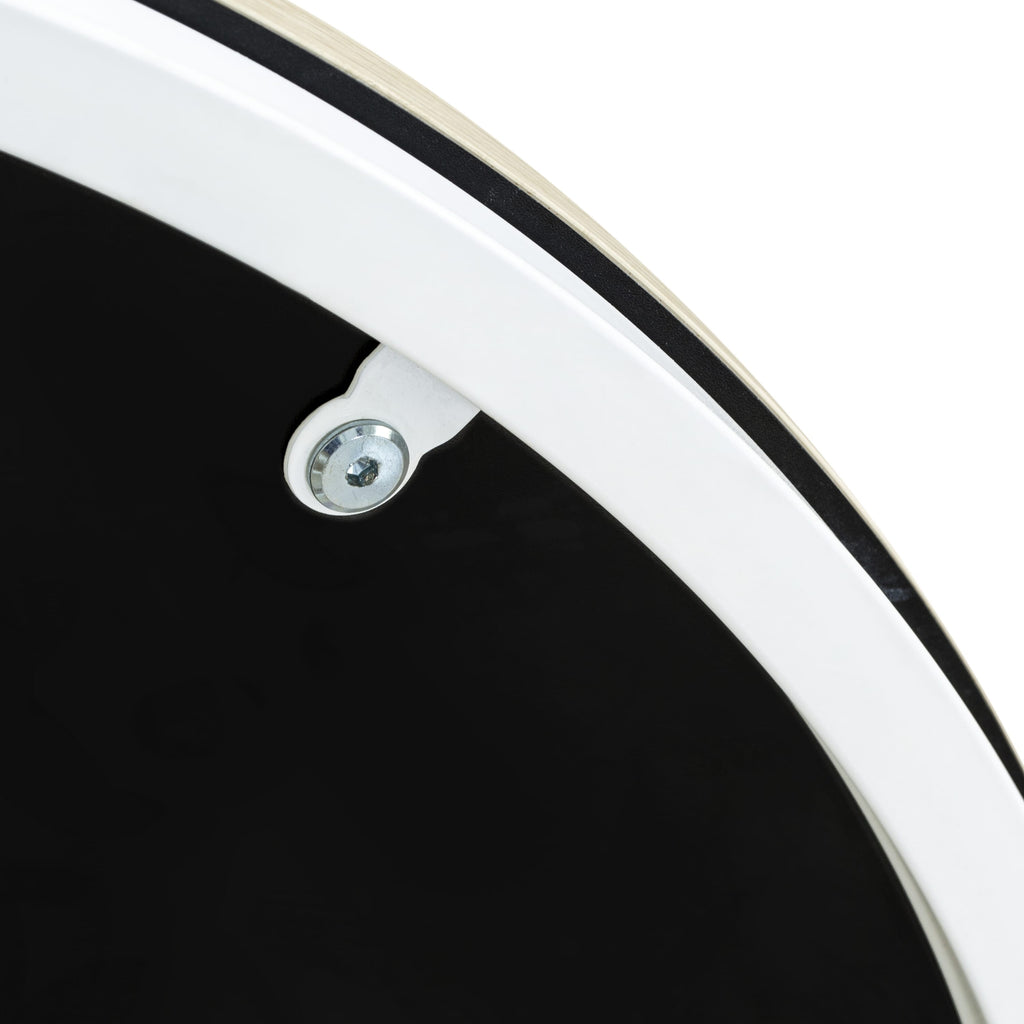 MDCTWYN Madison Round Center Table with White Powder Frame and Laminate Top, 35 Inch