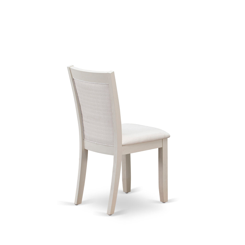 X097MBGT4-Z Classy 9-Piece Dining Set with Rectangular Table and Cream Parson Chairs, 40x72, Multi-tone