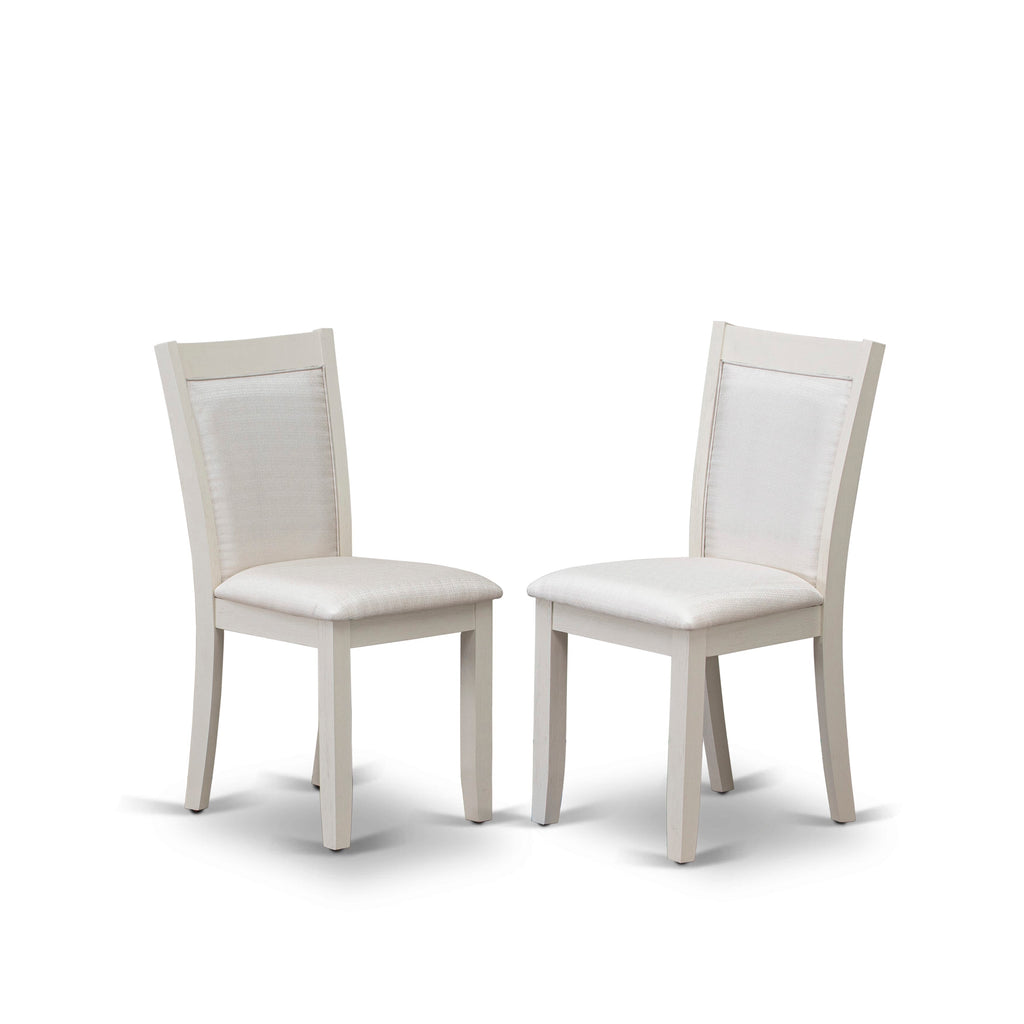 X097MBGT4-Z Classy 9-Piece Dining Set with Rectangular Table and Cream Parson Chairs, 40x72, Multi-tone