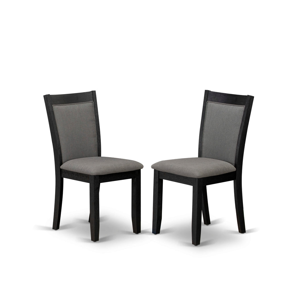 6-Piece Dining Ensemble with V-Design Rectangle Table & Dark Gotham Grey Chairs,  V677M3XEQ-M