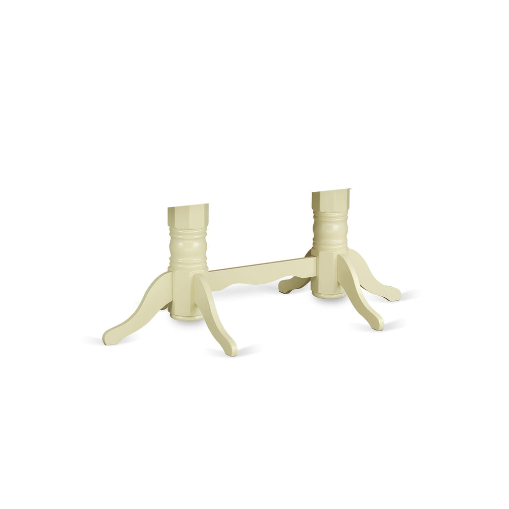 Napoleon Double Table Pedestal In Buttermilk and Cherry
