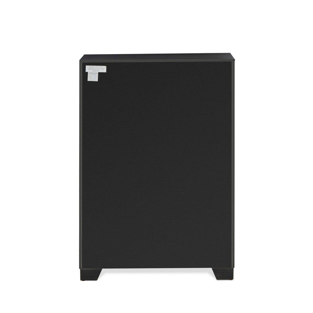 NEC-1R Nella Wood Bedroom Chest Featuring Sleek Metallic Black Legs for Enhanced Elegance