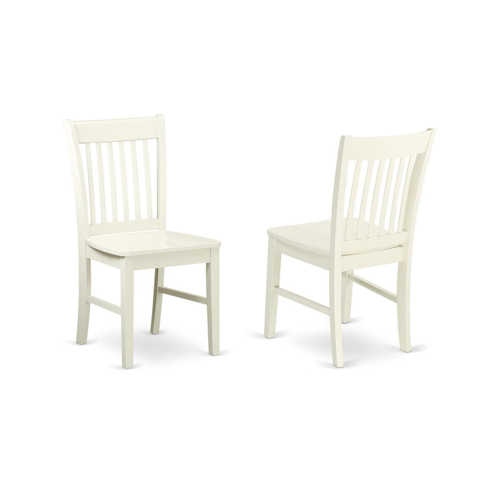 Dining Ensemble DLNO5-9L9-C Elegant 5-Piece Set with Dropleaf Table and 4 Chic Chairs, 42-Inch Linen Finish
