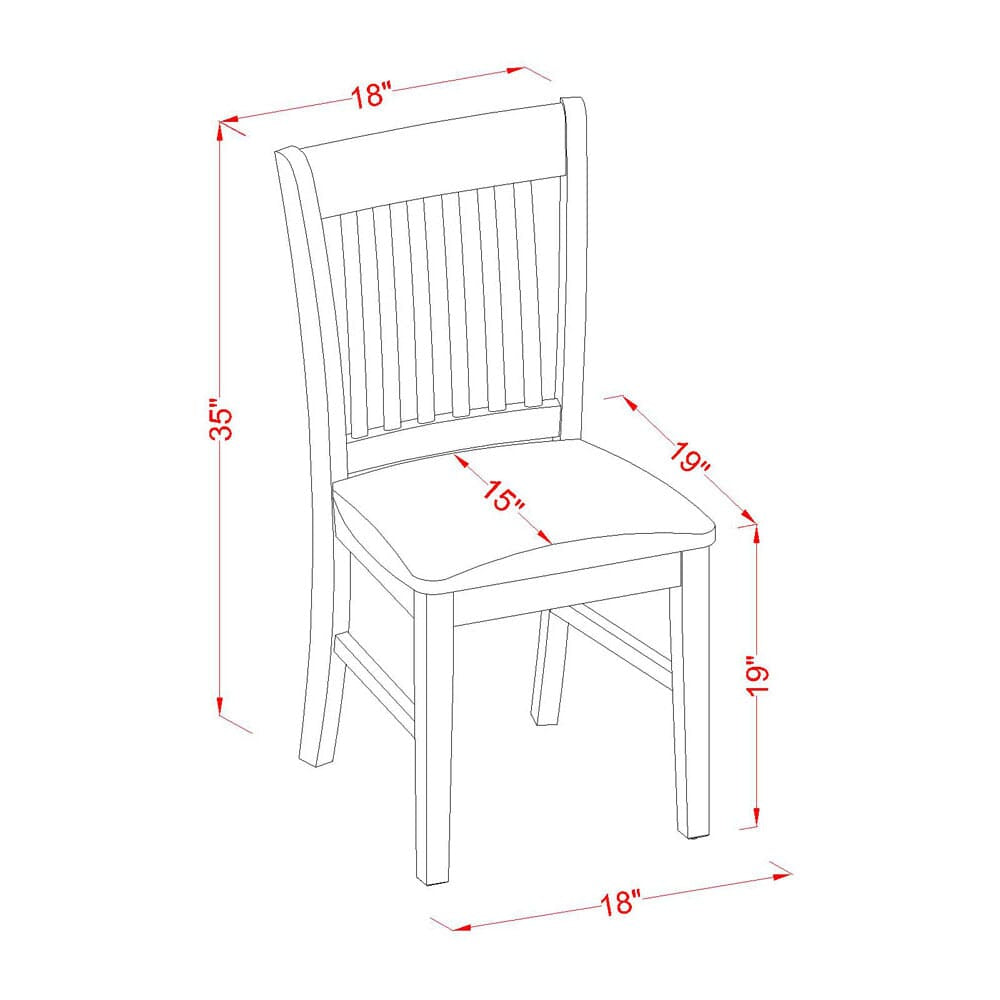 NFC-OGE-B Dining Seat Pair Oak Linen Fabric on Norfolk Wood Upholstered Chairs for the Kitchen