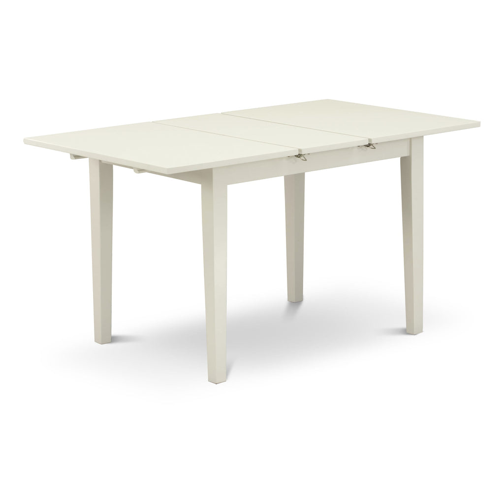 NOVA5-03B-8 Cozy 5-Piece Dining Set with Rectangle Table & 4 Cushioned Seats, Extendable Butterfly Leaf