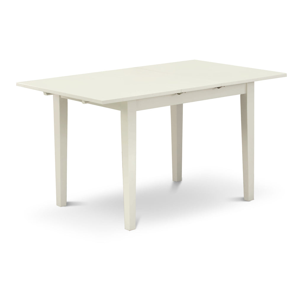 NOVA5-03B-8 Cozy 5-Piece Dining Set with Rectangle Table & 4 Cushioned Seats, Extendable Butterfly Leaf