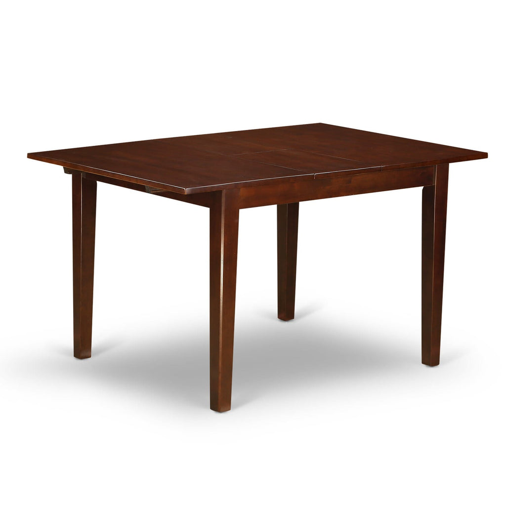 NODA3-SM9-S 3 Piece Compact Dining Set Rectangle Table & Two Chairs, 32x54 Inch, Elegant Mahogany