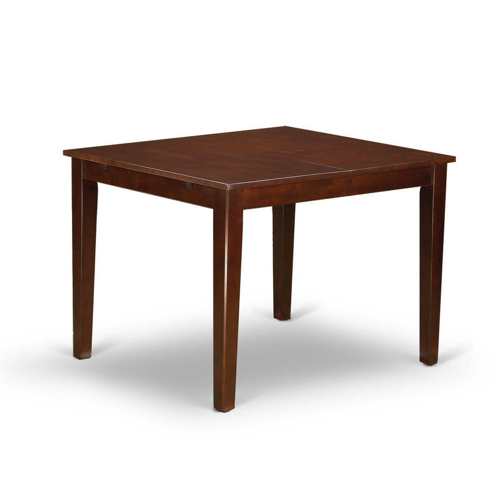 NODA3-SM9-S 3 Piece Compact Dining Set Rectangle Table & Two Chairs, 32x54 Inch, Elegant Mahogany