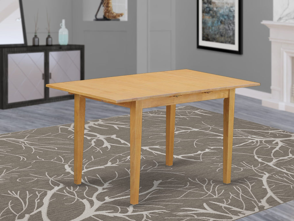 NFT-OZO-3 Ultimate Solid Wood Dining Table with Elegant Butterfly Leaf for Spacious Dining