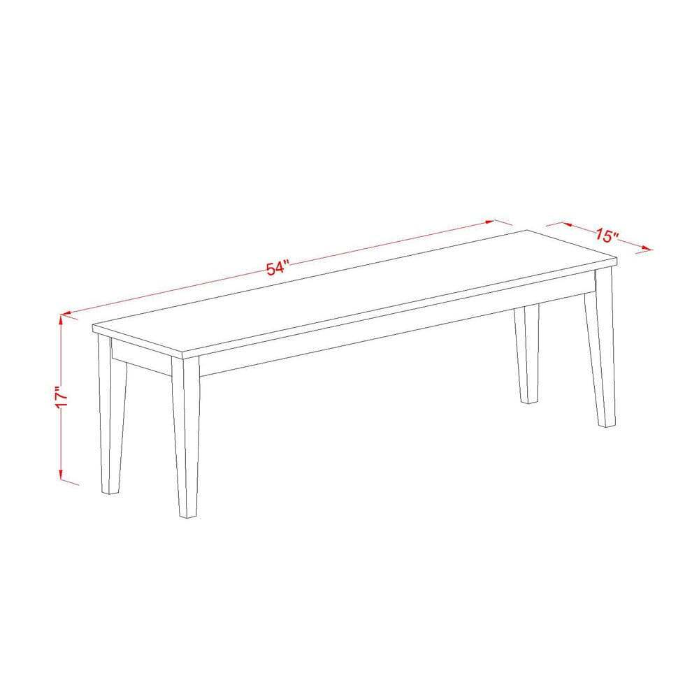 WEDA6Y-BVT-D Deluxe 6-PC Dining Ensemble Rectangle Table, Butterfly Leaf, Chairs & Bench, Buttermilk & Cherry