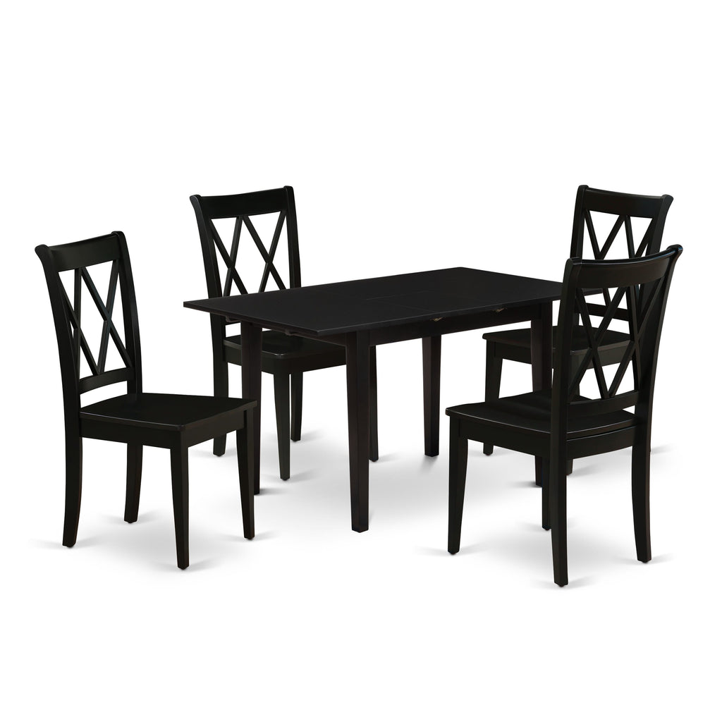 NOCL5-JMH-R Dining Set Elegant 5-Piece Arrangement with Rectangular Table & 4 Chairs, 32x54