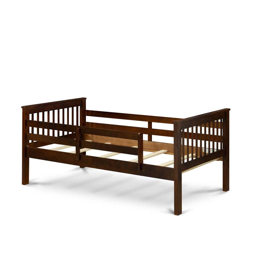 ODB-0W-F Odessa Bunk Bed Set, Twin & Full, Walnut Finish in Phillip Design