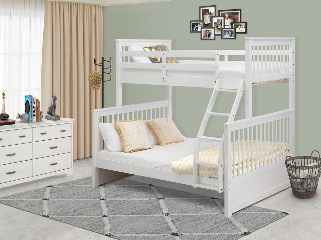 OD0-YT Odesia Duo Level Bedframe with Twin and Full Capacity in Elegant White Finish