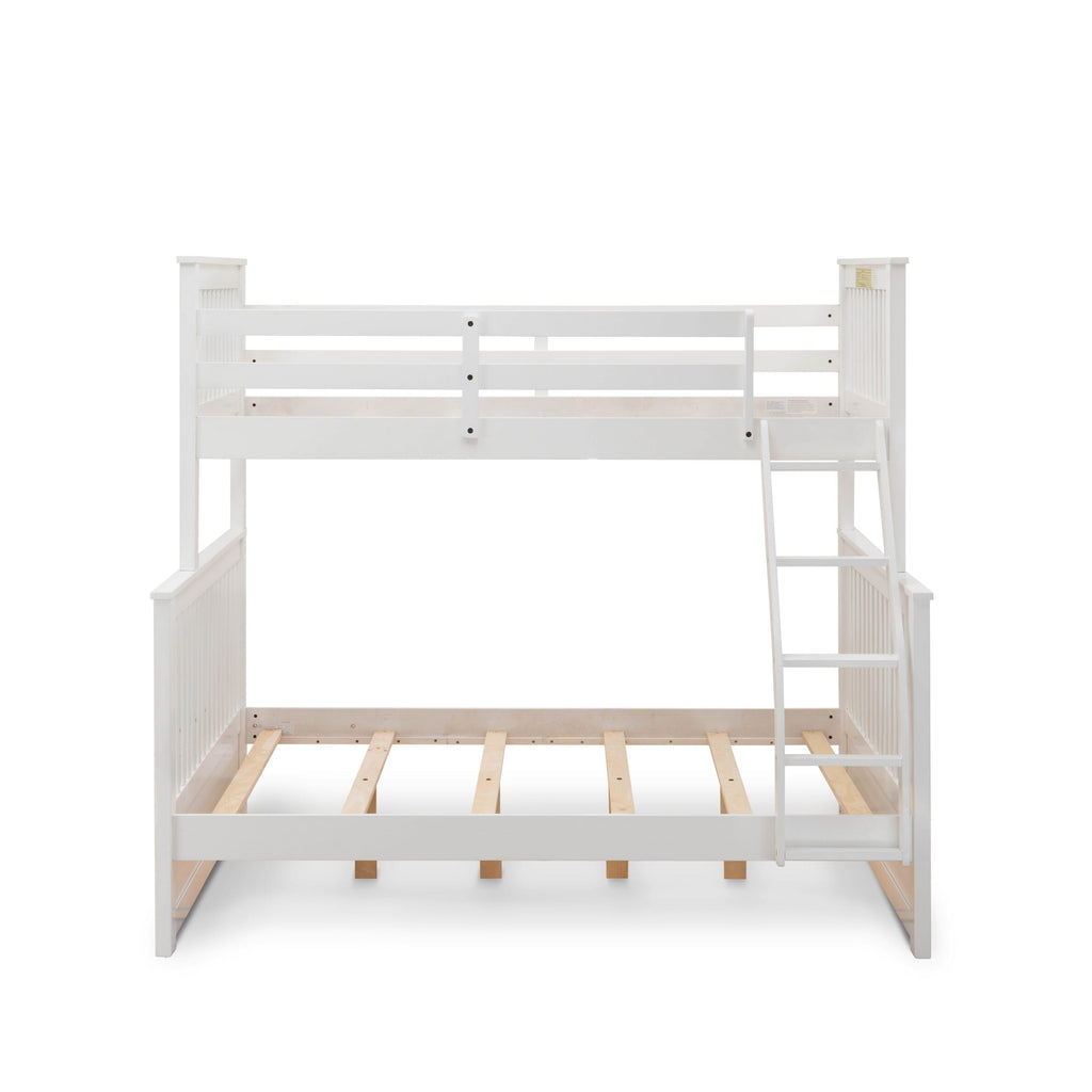 OD0-YT Odesia Duo Level Bedframe with Twin and Full Capacity in Elegant White Finish