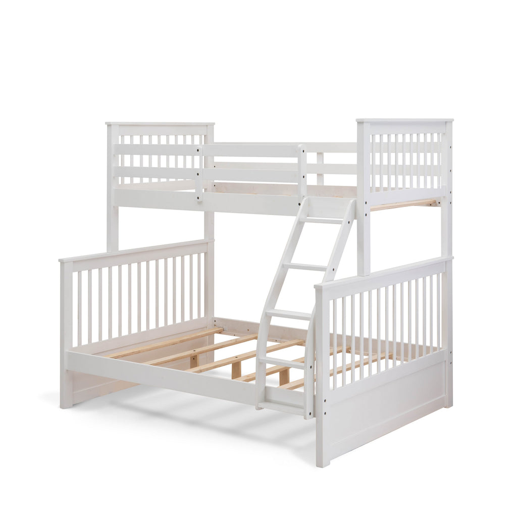 OD0-YT Odesia Duo Level Bedframe with Twin and Full Capacity in Elegant White Finish