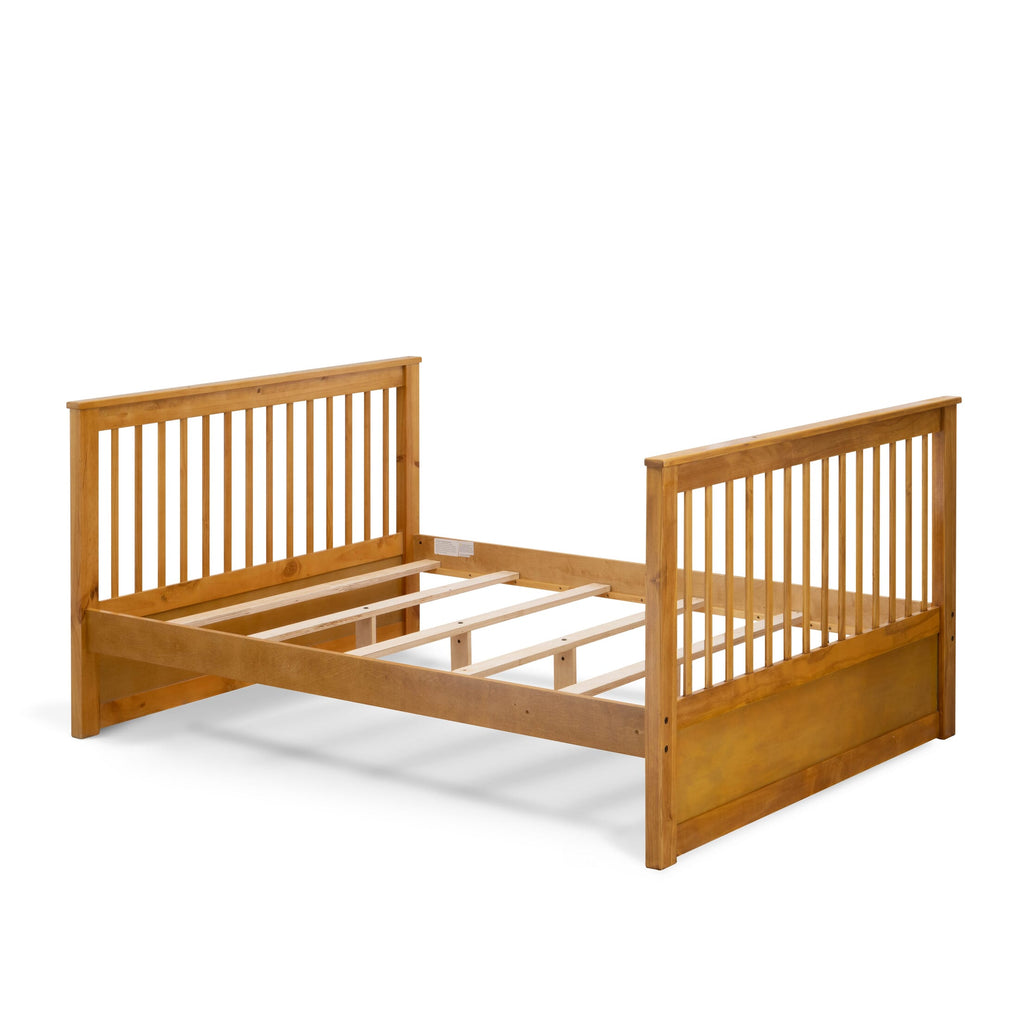 ODB-00-F Dual Size Odessa Bunk Bed Featuring Natural Oak Finish in Twin & Full Sizes