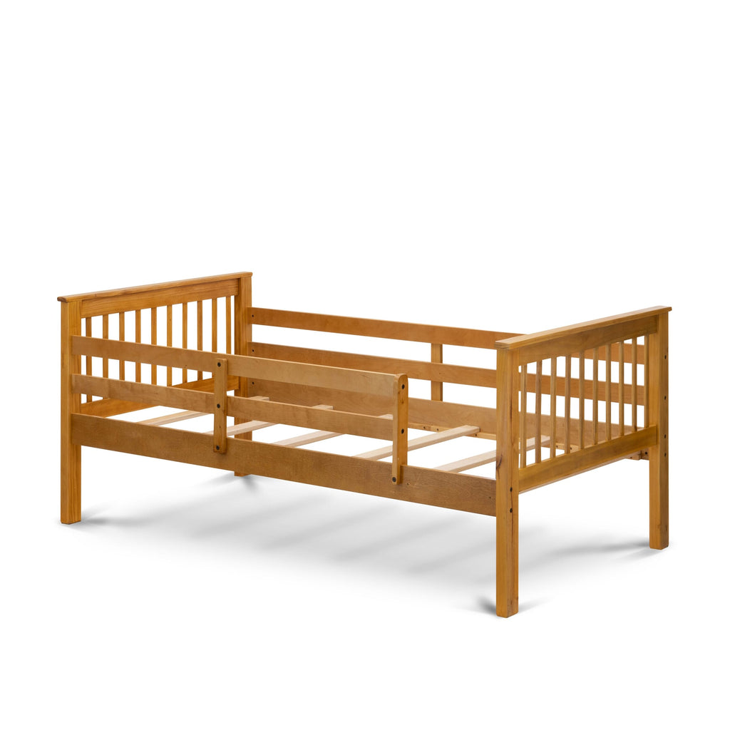 ODB-00-F Dual Size Odessa Bunk Bed Featuring Natural Oak Finish in Twin & Full Sizes