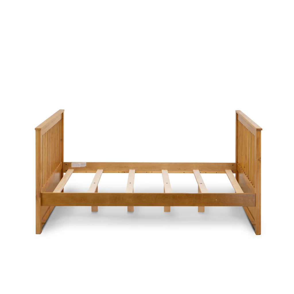 ODB-00-F Dual Size Odessa Bunk Bed Featuring Natural Oak Finish in Twin & Full Sizes