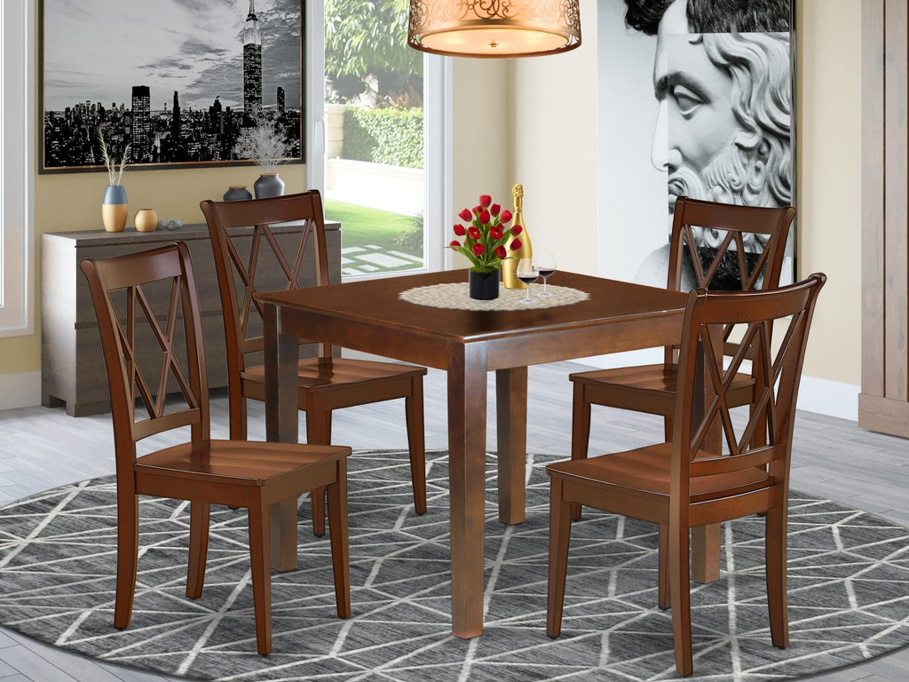 OXCL5-65W-H 5-Piece Dining Set Perfect for Compact Spaces with Table and Chairs