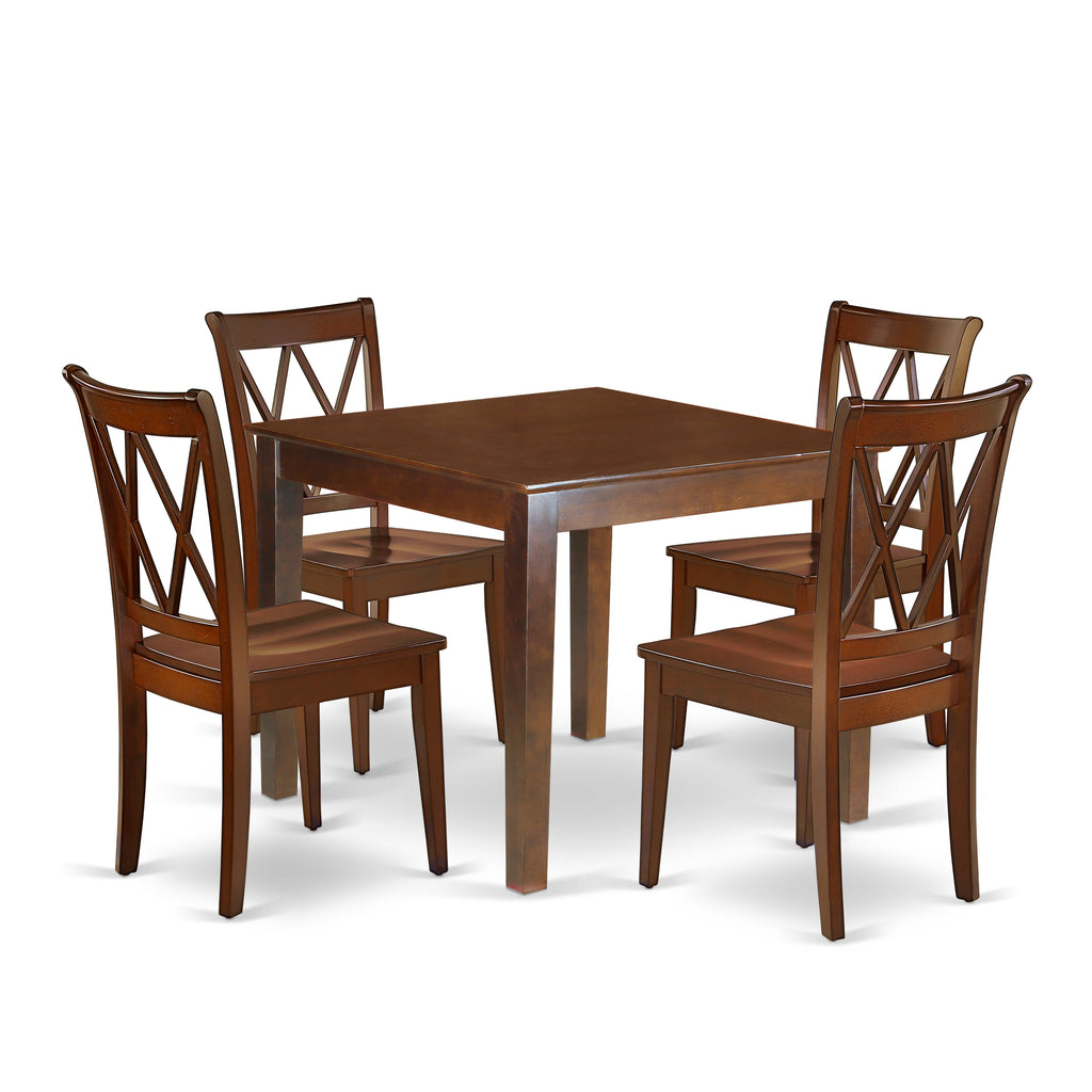 OXCL5-65W-H 5-Piece Dining Set Perfect for Compact Spaces with Table and Chairs