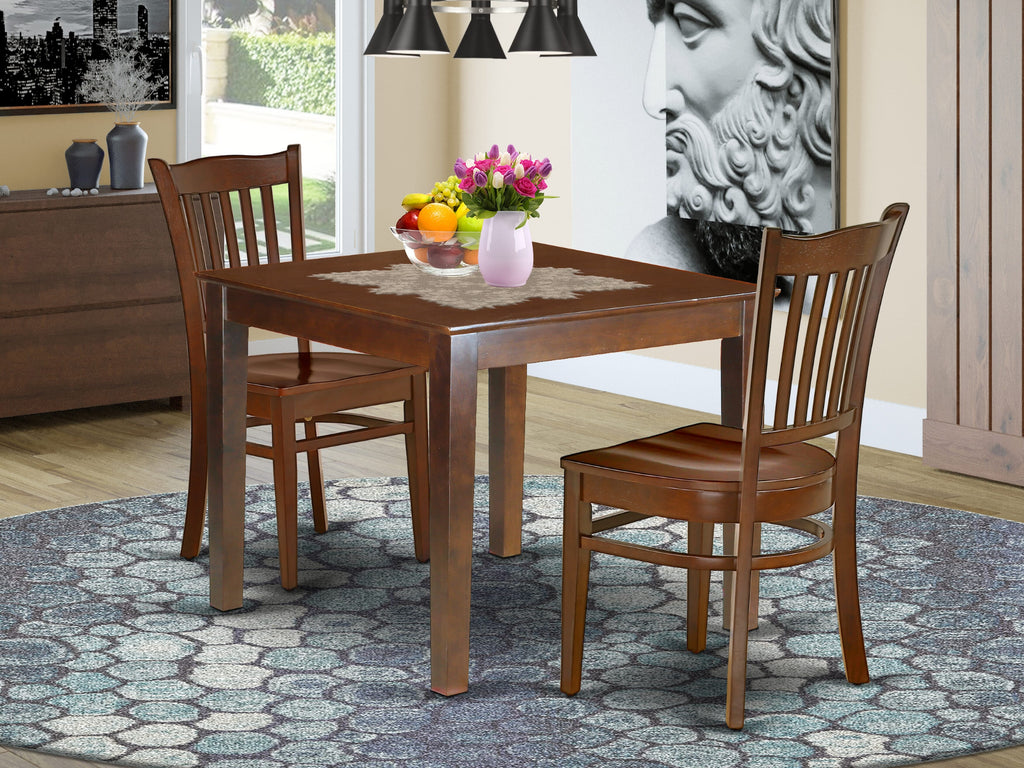 OXGR3-N6Q-4 Includes a Chic Dining Ensemble with a Compact 36 Square Table & Two Chairs Ideal for Intimate Areas
