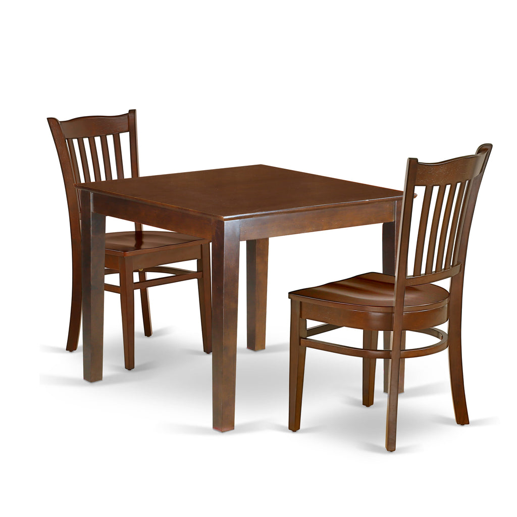 OXGR3-N6Q-4 Includes a Chic Dining Ensemble with a Compact 36 Square Table & Two Chairs Ideal for Intimate Areas