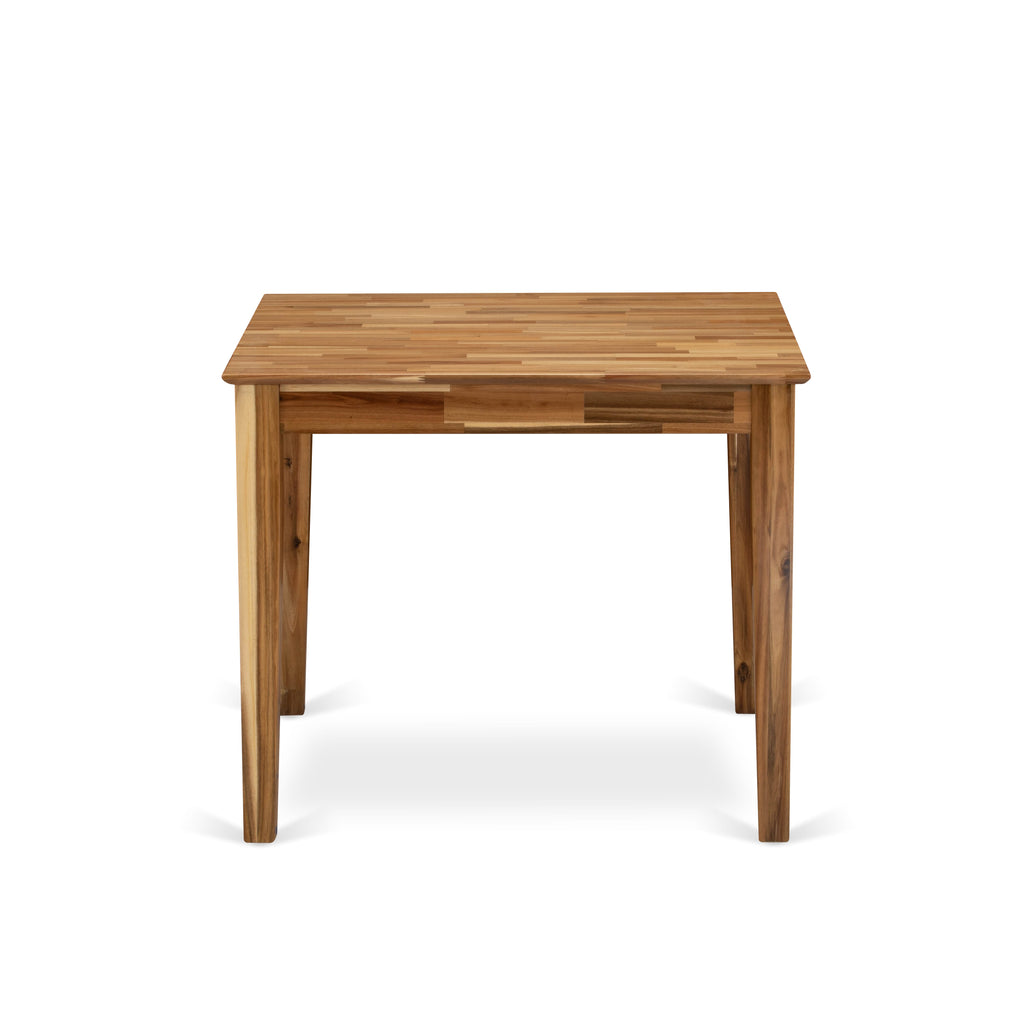 Compact Dining Table OXT-AUS-S Perfect for Cozy Spaces with Natural Finish, 36x36 Inch