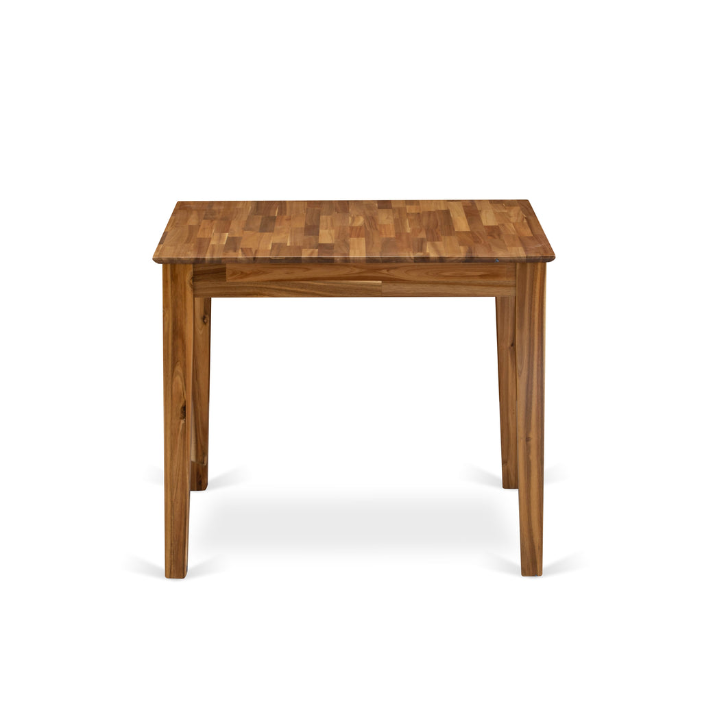 Compact Dining Table OXT-AUS-S Perfect for Cozy Spaces with Natural Finish, 36x36 Inch