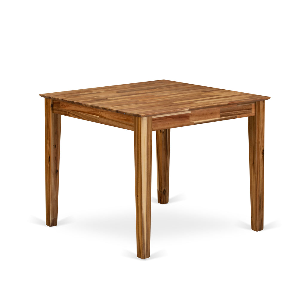 Compact Dining Table OXT-AUS-S Perfect for Cozy Spaces with Natural Finish, 36x36 Inch