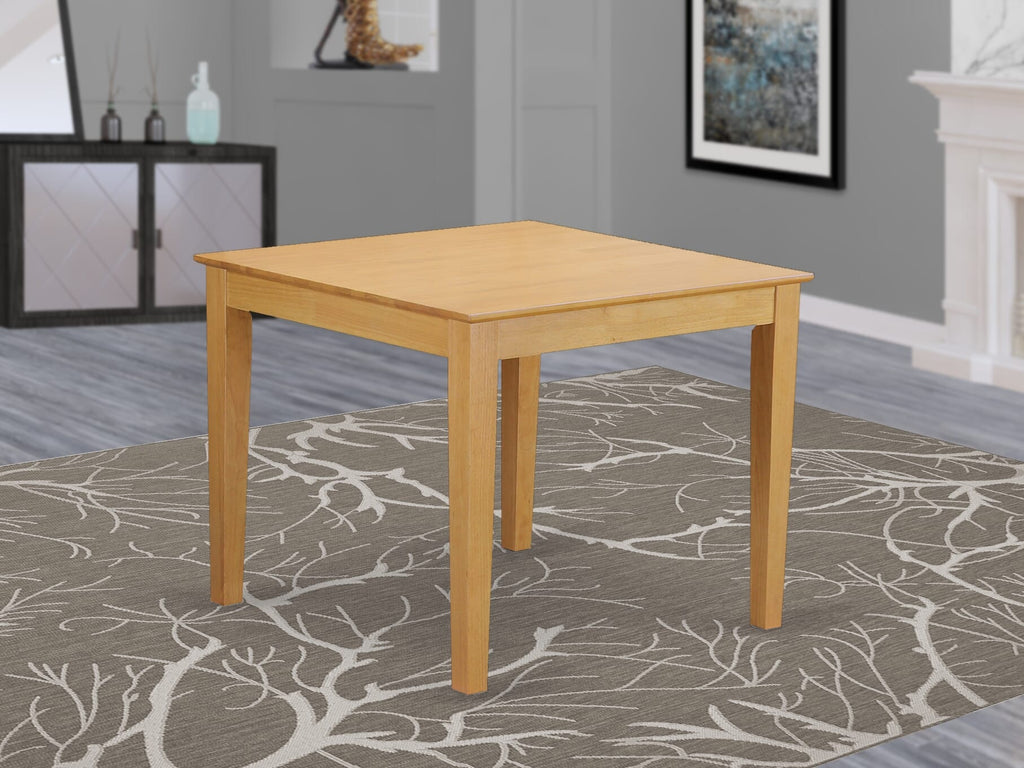 OXT-OQD-X Compact Modern Oxford Kitchen Dining Table for Small Spaces, 36 Square Oak Finish
