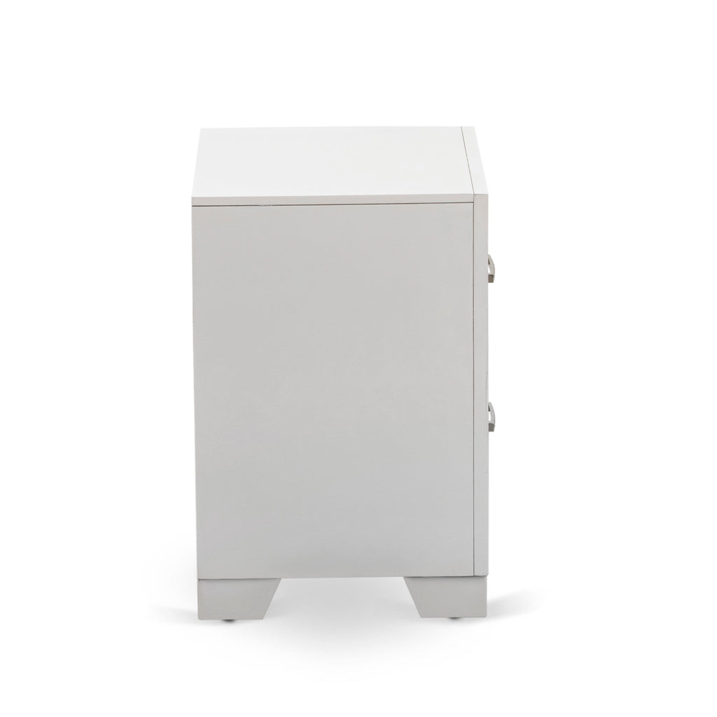 PA05-Q23ZL2 Serenity 3-Piece Bedroom Suite Queen Bed & Dual Modern Nightstands Ensemble in Crisp White Finish