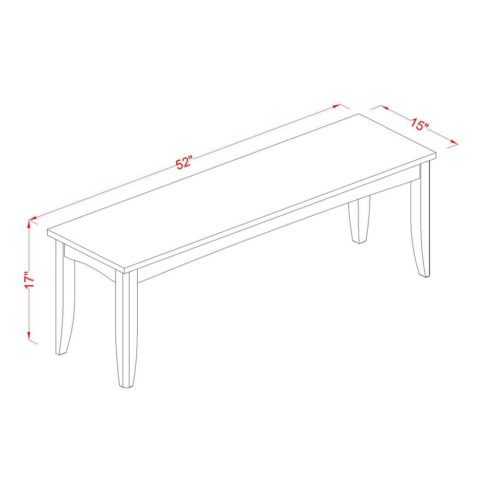 PFBO6-B06-J 6-Piece Dining Ensemble with Extendable Square Table, 4 Seats & Bench in Rich Cappuccino