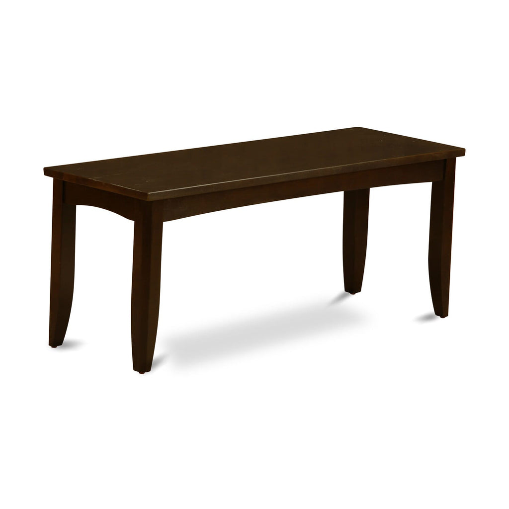 PFBO6-B06-J 6-Piece Dining Ensemble with Extendable Square Table, 4 Seats & Bench in Rich Cappuccino