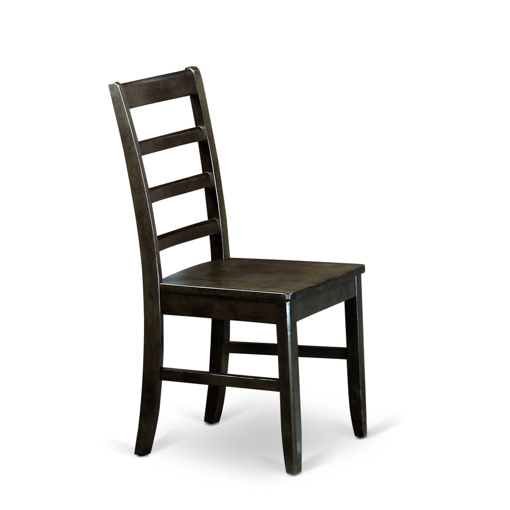 PARF9-96S-3 9 Piece Set with Expanding Square Dining Table and 8 Chairs in Black Cherry Finish