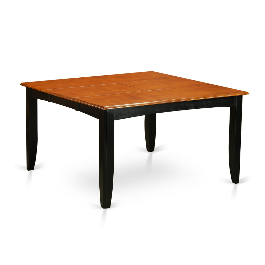 PARF9-96S-3 9 Piece Set with Expanding Square Dining Table and 8 Chairs in Black Cherry Finish