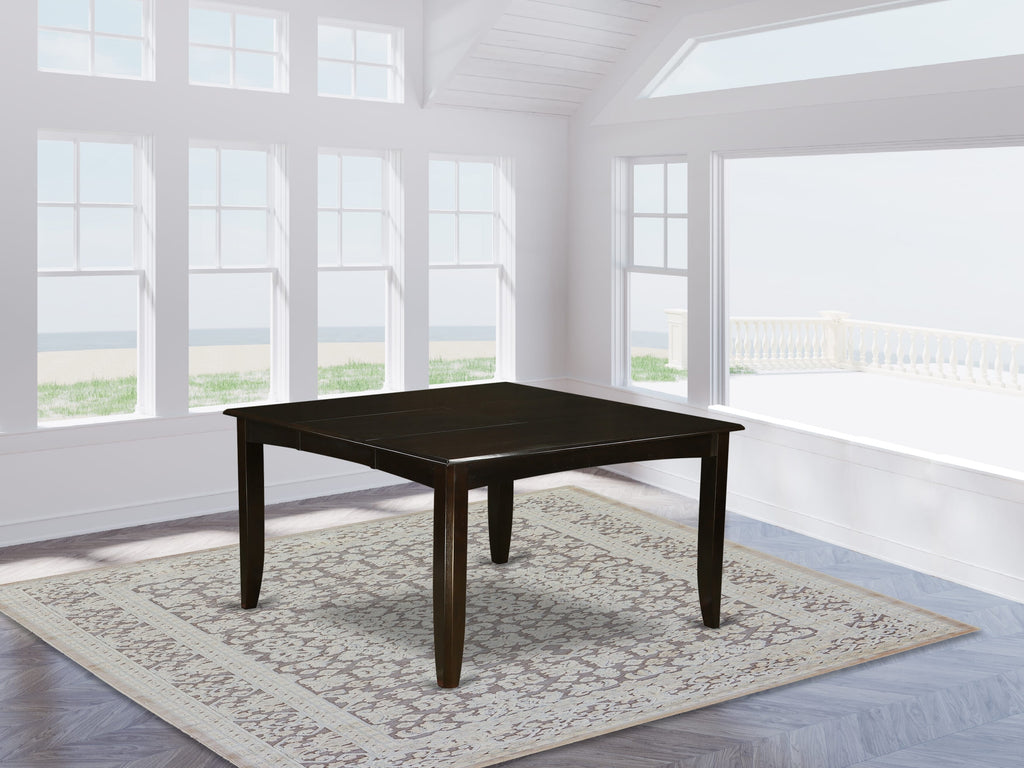 PFT-CCB-I Parfait 54 Kitchen Table with Expanding Feature in Rich Cappuccino Finish