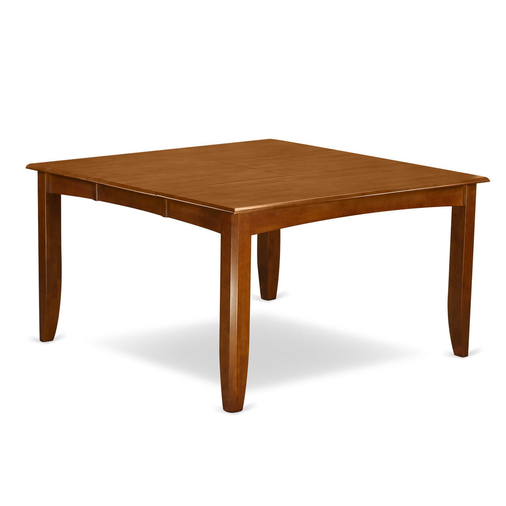 PFAV7-559-E 7-Piece Dining Set with Expandable Table & Wooden Chairs in Brown Finish, 54-Inch Size