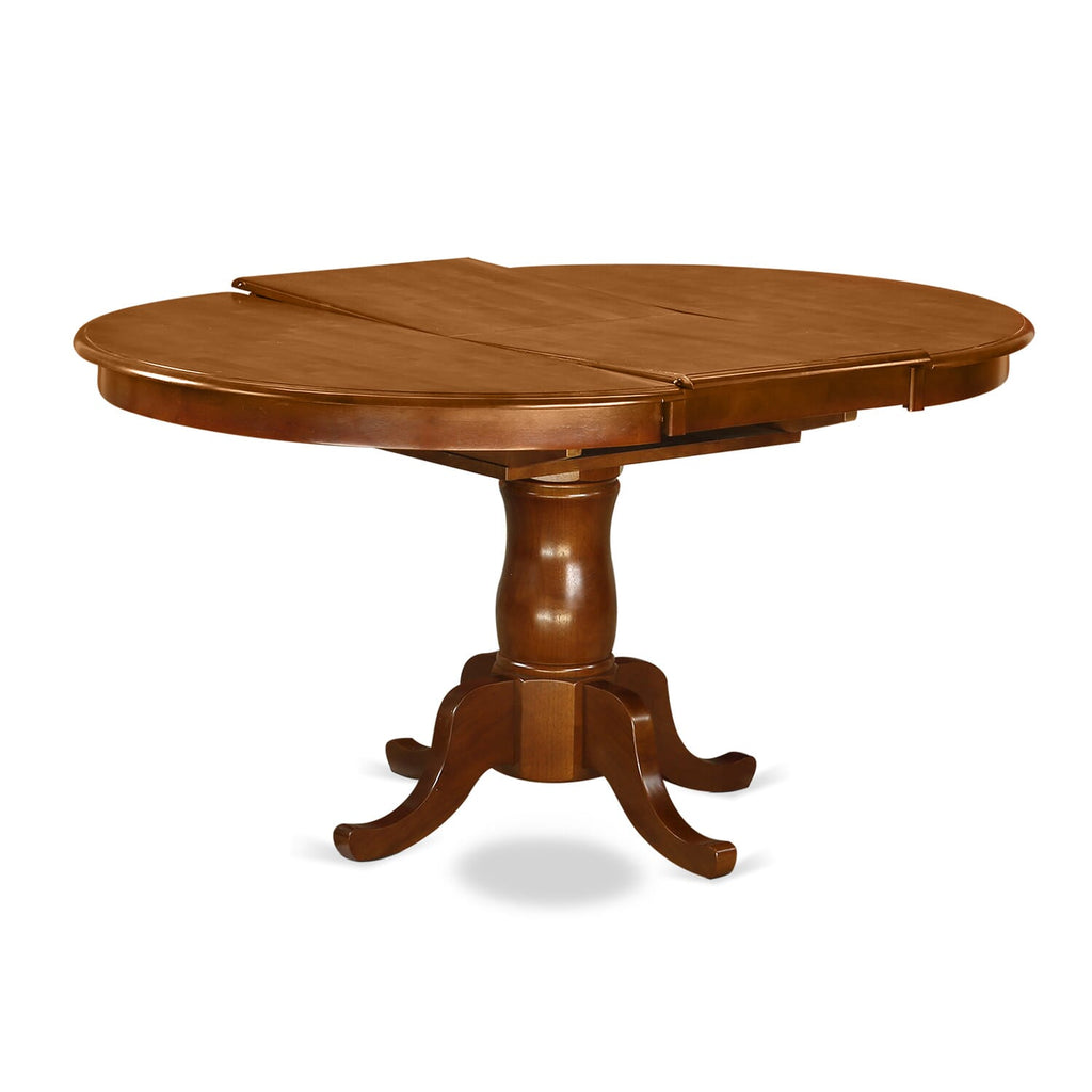 5-Piece Saddle Brown Dining Ensemble POAV5-XHI-Z Oval Table with Chairs