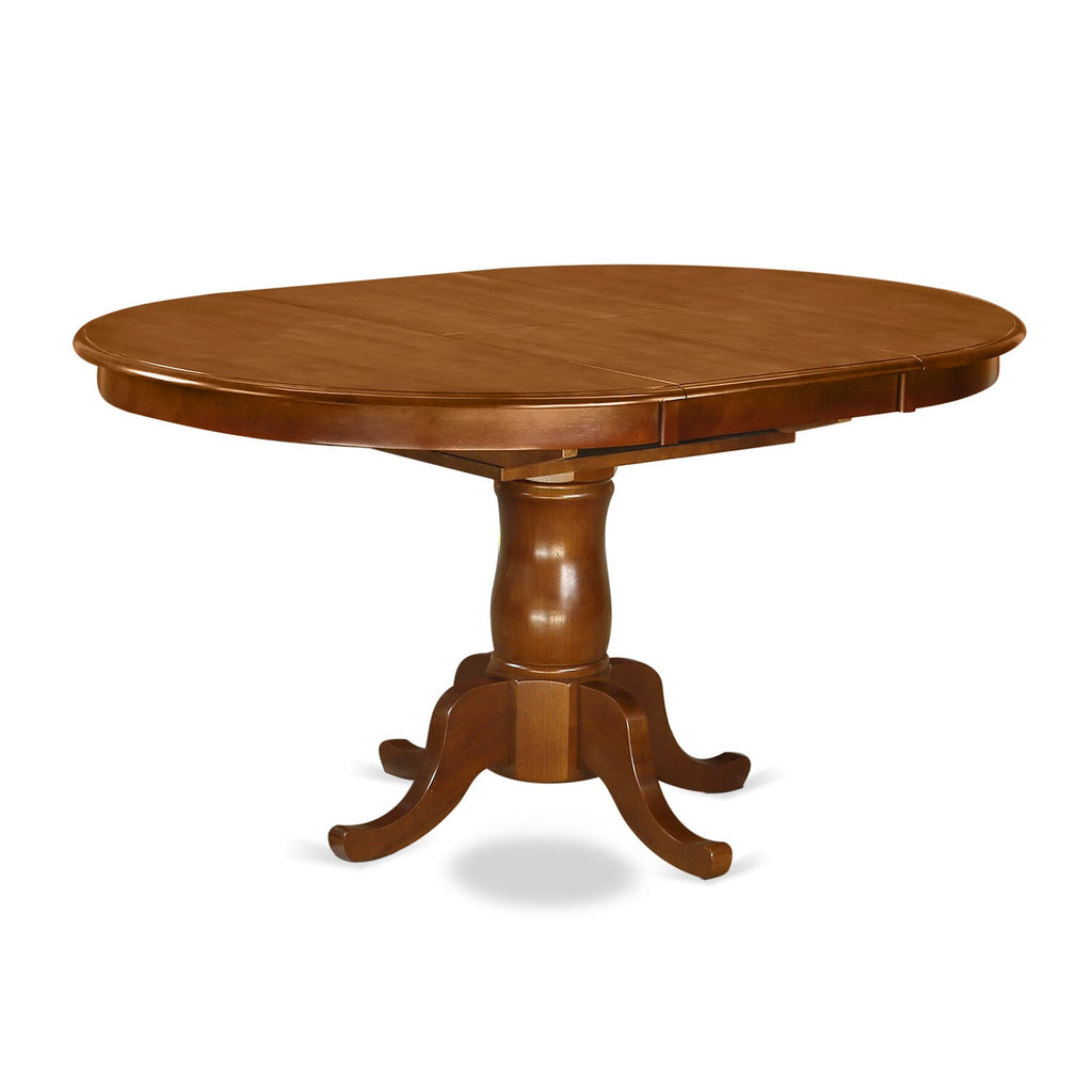 5-Piece Saddle Brown Dining Ensemble POAV5-XHI-Z Oval Table with Chairs