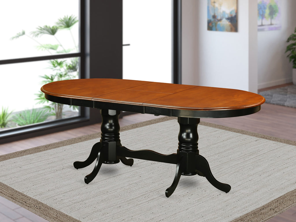 PVT-BG5-TJ Gorgeous Modern Dining Table with Butterfly Leaf and Elegant Pedestal Base, 42x78
