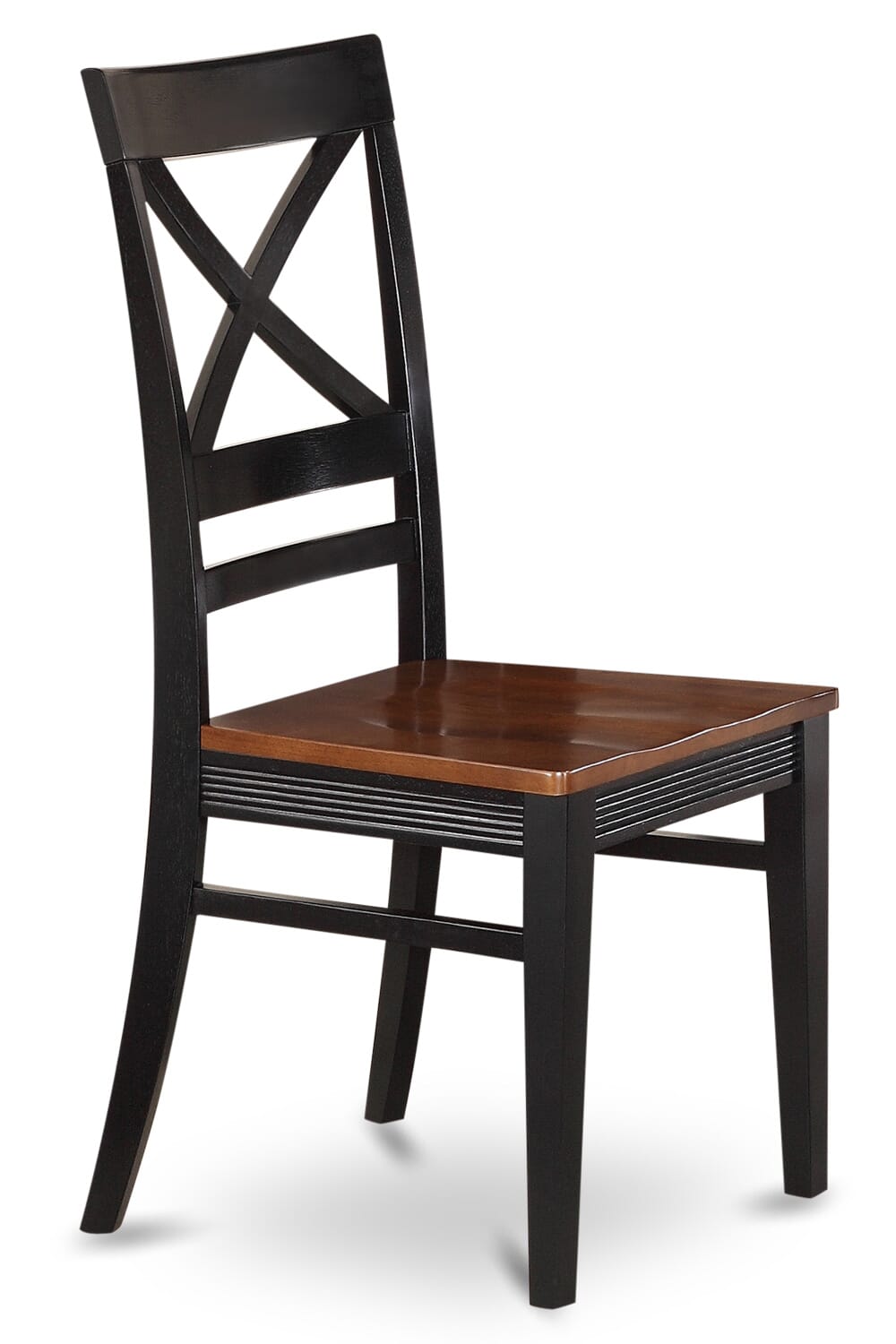 NIQU6-5CZ-S Dining Ensemble with Expanding Dining Table & Seat Set for 6 with Black and Cherry Finish